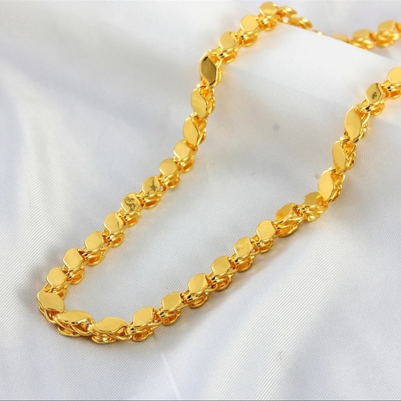 NWT 18k Gold Plated Layering Thick Neckace - Picture 6 of 7